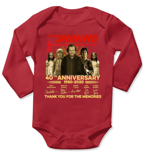 The Shining 40th 1980 2020 anniversary thank you for the memories signatures Long Sleeve Baby One-Piece