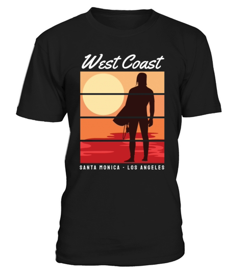 West Coast Santa Monica Los Angeles for surfing Men's T-Shirt