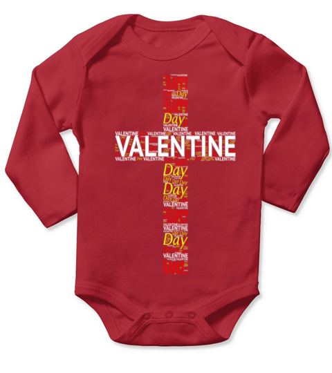 happy valentine day Long Sleeve Baby One-Piece