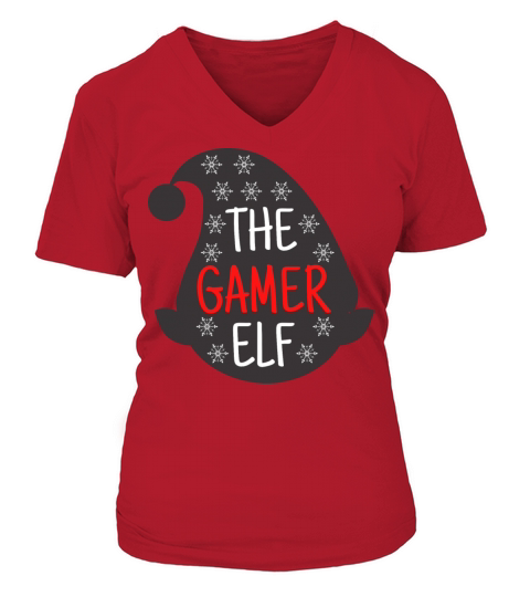 THE GAMER ELF Women's V-Neck T-shirt
