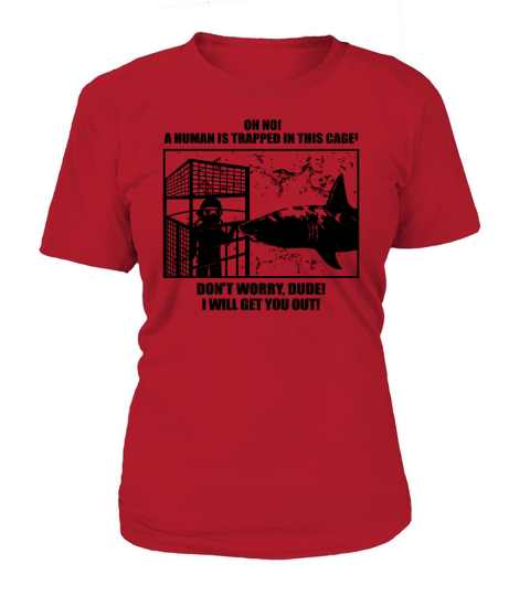 Friendly Great White Shark Cage Diving T-Shirt Women's T-Shirt