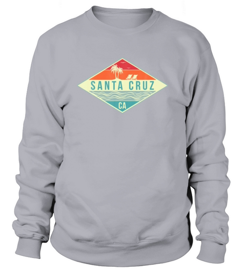 Santa Cruz Shirt Retro Beach Santa Cruz California Women's Sweatshirt