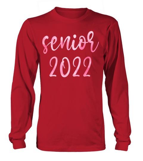 senior 2022 watercolor Women's Long Sleeve