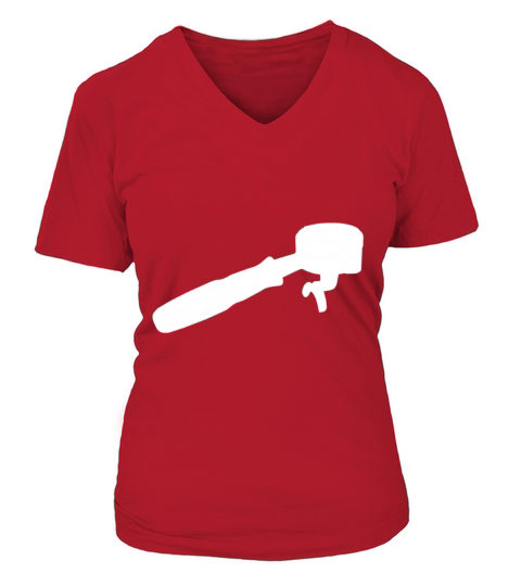 Portafilter logo espresso espressomachine giftidea Women's V-Neck T-shirt