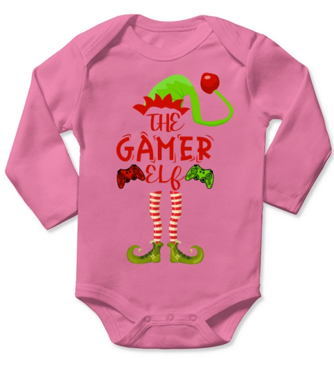 The Gamer Elf Long Sleeve Baby One-Piece
