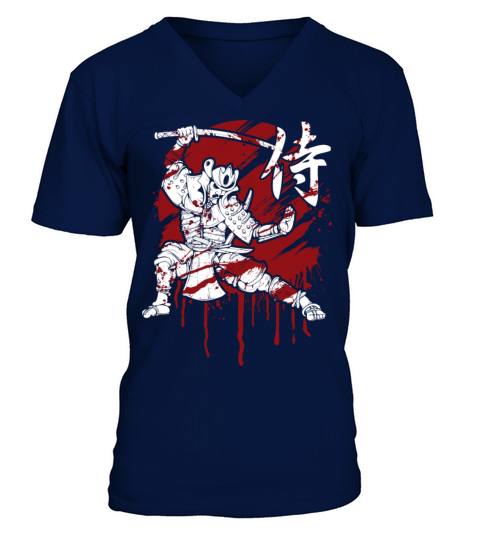 Samurai Japanese Martial Arts Men's V-Neck T-shirt