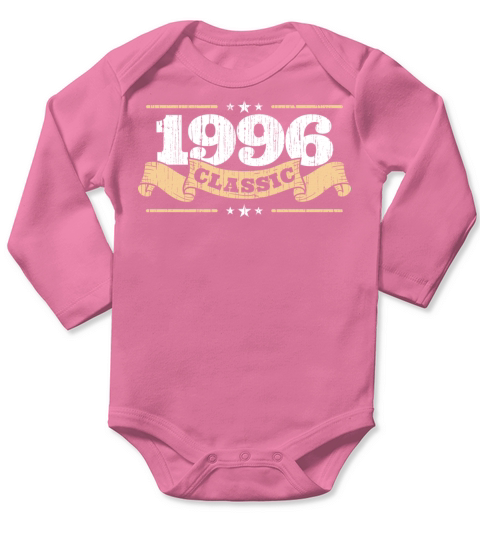 Anniversary 1996 Classic Matching Couple Distresse Long Sleeve Baby One-Piece