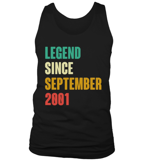 September 2001 21st Birthday 21 Years Old Bday Gi Tank Top Unisex