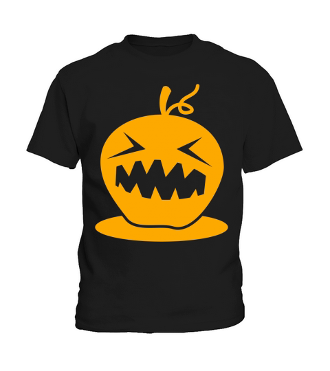 HALLOWEEN neon pumpkin head creepy Kids T-Shirt
