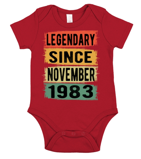 Birthday Gift November 1983 Short Sleeve Baby One-Piece
