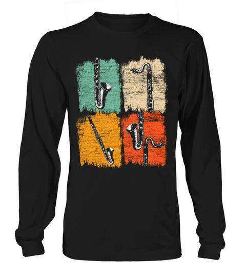 Popart Bass Clarinet Women's Long Sleeve