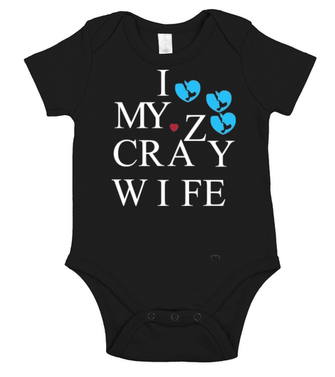 imy crazy wife Short Sleeve Baby One-Piece