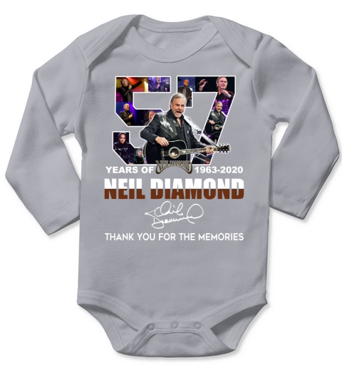 57 Years of Neil Diamond shirtn Long Sleeve Baby One-Piece