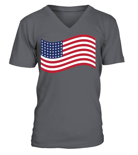 american flag Men's V-Neck T-shirt