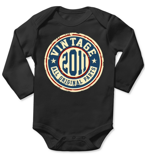 Vintage 2011 Long Sleeve Baby One-Piece