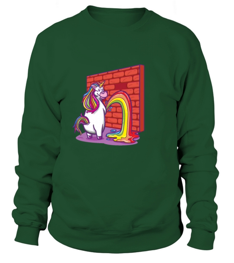 Unicorn Unicorn Peeing Rainbows Women's Sweatshirt