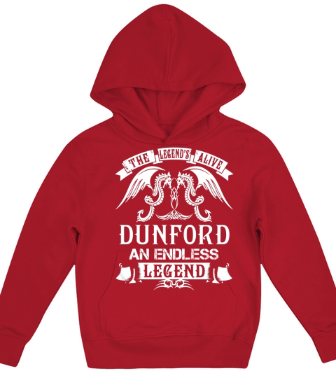 DUNFORD Shirts - The Legend is Alive DUNFORD An Endless Legend Name Shirts Kids Hoodie
