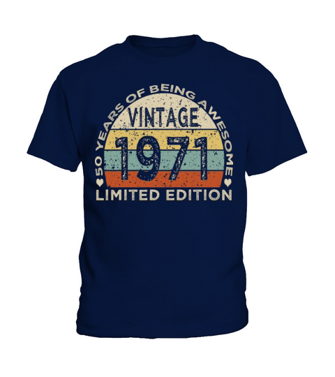 Vintage 1971 - 50th birthday gift Kids T-Shirt