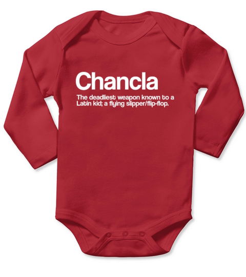 Your weapon la chancla Latino Mexican Mom Spanish Long Sleeve Baby One-Piece