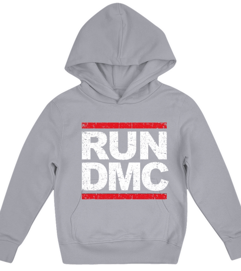 Run DMC District Vintage Style Logo Kids Hoodie