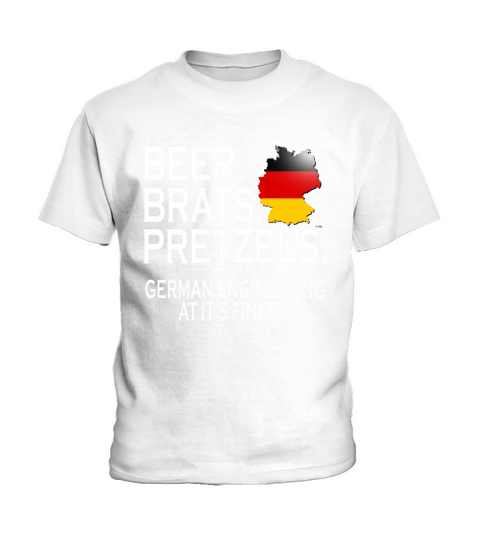 German Engineering Beer Brats Pretzels Oktoberfest T Shirt Kids T-Shirt