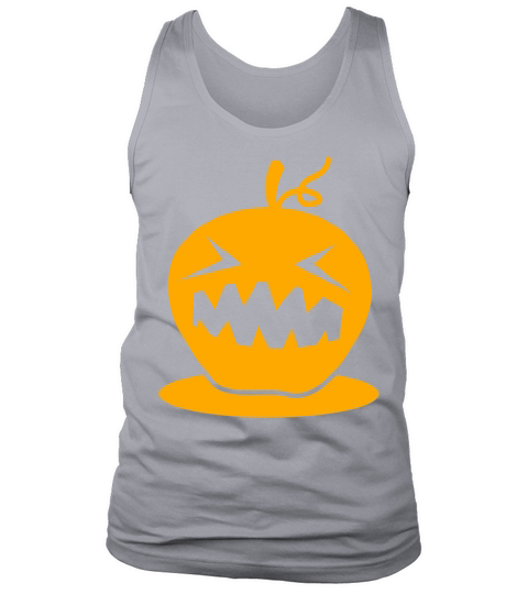 HALLOWEEN neon pumpkin head creepy Men's Tank Top