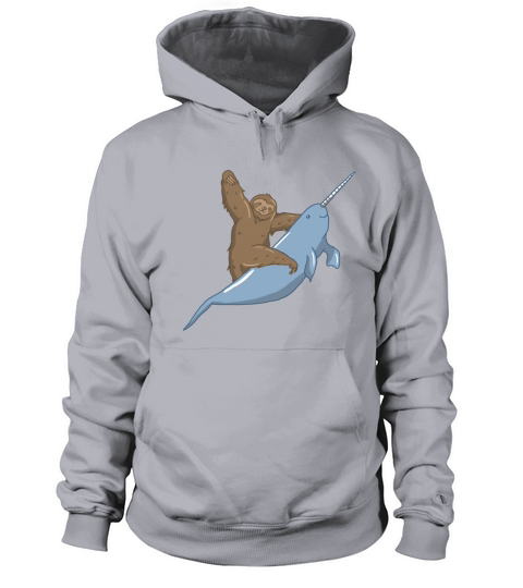 Narwhal Unicorn Beluga Sea Life Sloth Tusk Gift Women's Hoodie