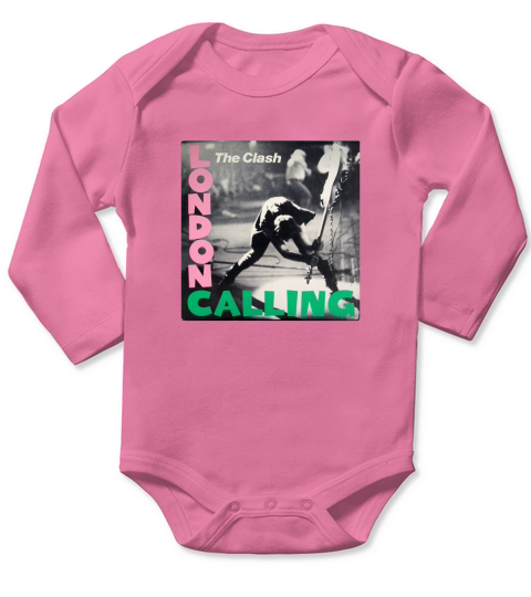 The Clash London Calling Long Sleeve Baby One-Piece