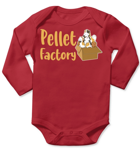 Pellet Factory Quote for a Guinea Pig Nerd Long Sleeve Baby One-Piece