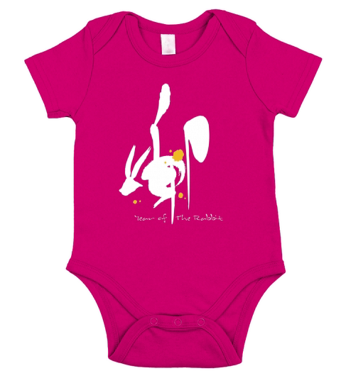 Year of the Rabbit - Chinese Zodiac T-Shirt Short Sleeve Baby One-Piece