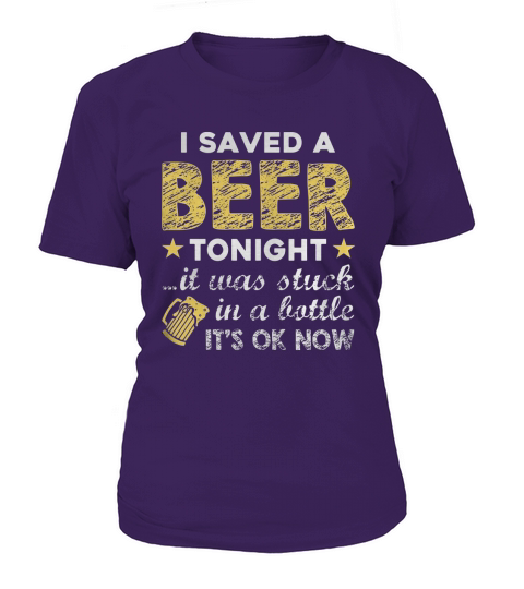 Funny Beer Design T-Shirt Woman