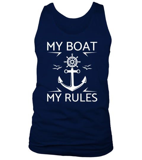 Yacht sailing sailboat ship sport boat sailor capt Men's Tank Top