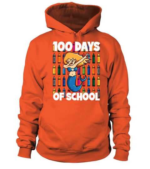 100 Days of School Dabbing Underwater Mermaid Women's Hoodie