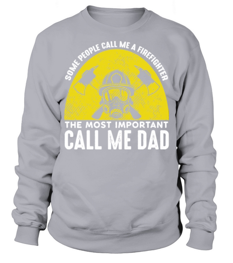 Firefighter Retro 1980spresent Vintage DAD Fireman Sweatshirt Unisex
