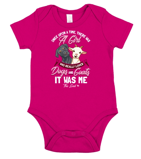 A Girl Who Loved Dogs and Goats Short Sleeve Baby One-Piece