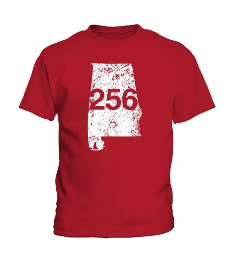 Anniston Florence Huntsville Area Code 256 Alabama Kids T-Shirt