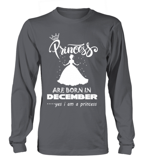 Princess are born in December Women's Long Sleeve