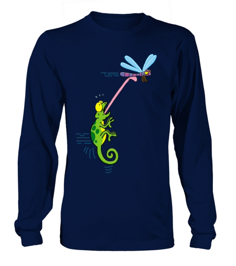 Chameleon and dragonfly Women's Long Sleeve