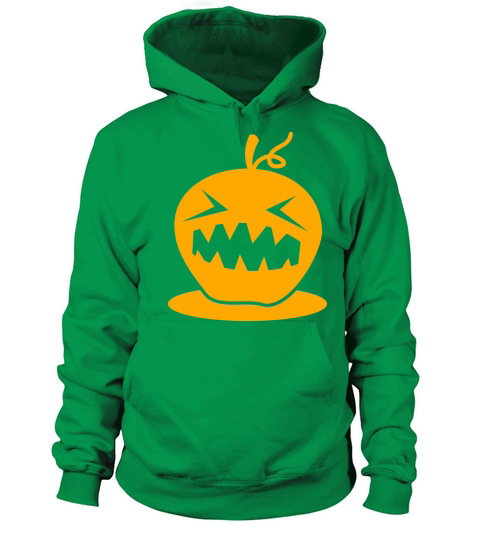 HALLOWEEN neon pumpkin head creepy Women's Hoodie