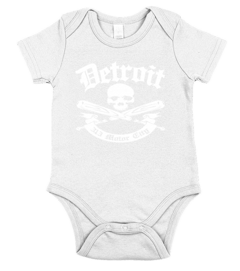 Detroit 313 Motor City Short Sleeve Baby One-Piece