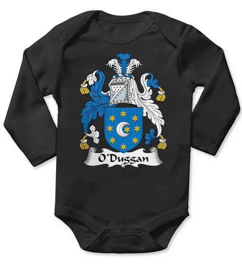 ODuggan Coat of Arms Irish Family Crests Long Sleeve Baby One-Piece