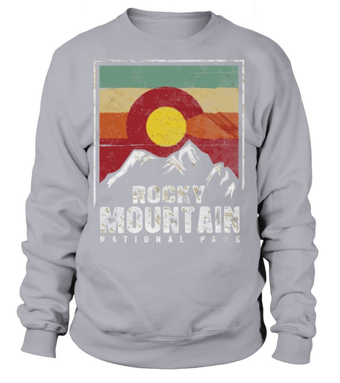 Vintage Rocky Mountain National Park Shirt Colorad Women's Sweatshirt