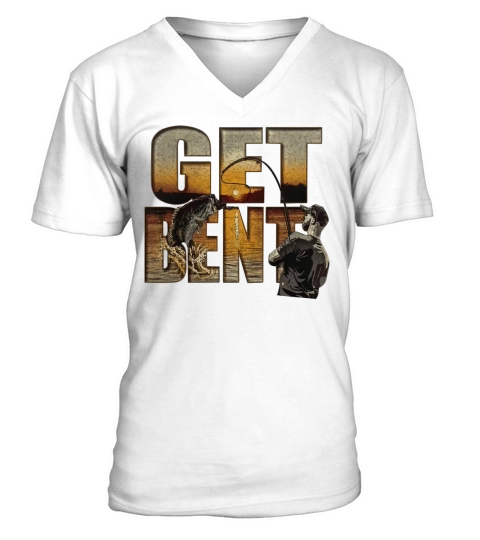 Get Bent Bass Fishing V-Neck T-shirt