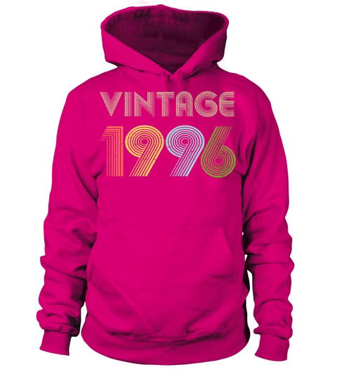 25th Birthday Vintage Shirt Born In 1996 Gift Tee Women's Hoodie