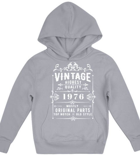 born 1976 Vintage Kids Hoodie