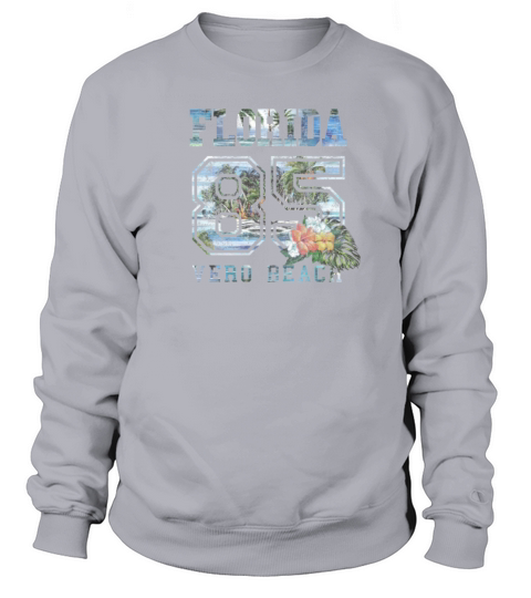 Old School Vero Beach Vacation Souvenir Family Men's Sweatshirt