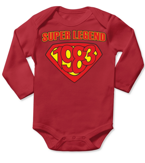 Super Legend Comic 1983 Long Sleeve Baby One-Piece