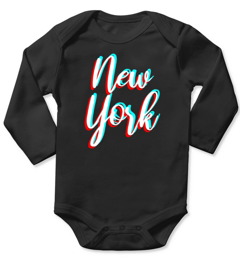 New York Long Sleeve Baby One-Piece