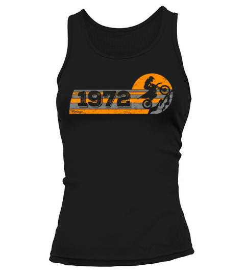 Motorcycle Vintage 1972 Birthday Motorbike Women's Tank Top