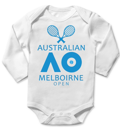 Australian Open Day Tennis Sport Long Sleeve Baby One-Piece